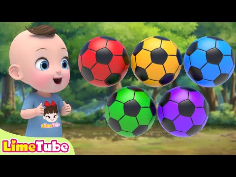 color soccer <strong>balls</strong> Bingo | Ten In The Bed +<strong>more</strong> Nursery Rhymes &amp;amp; Kids Songs | Kindergarten
