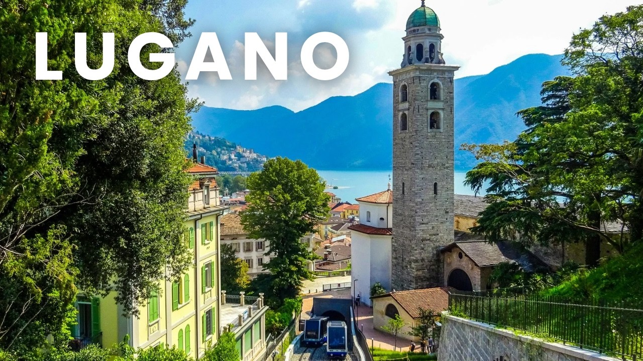 Lugano, Switzerland Walking Tour | POV Walk with Immersive sound [4K HDR/60 fps]