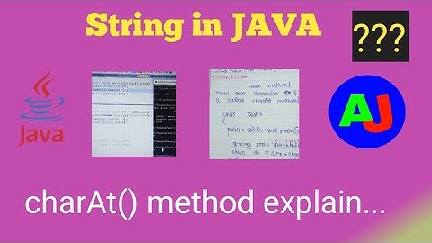 charAt() method of string class in java | use of charAt() method