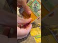 My mom opening a pack