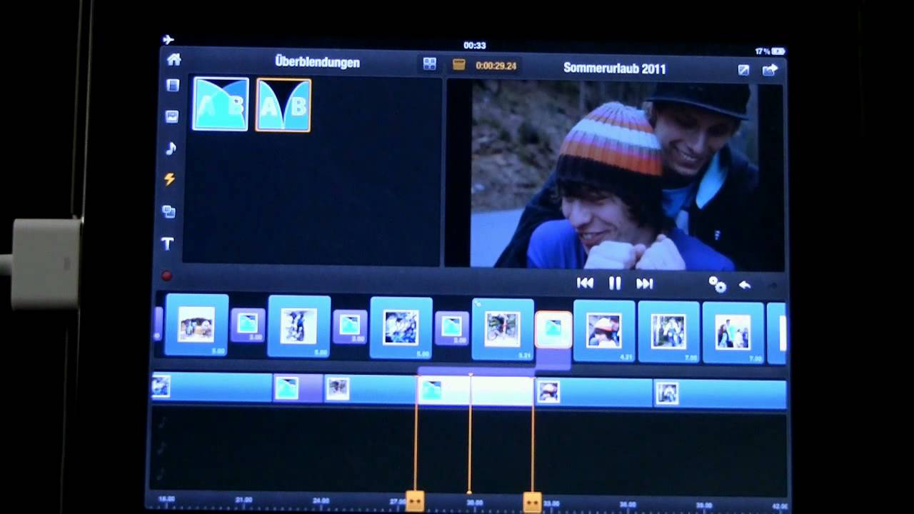 09 Avid Studio iPad Übergangseffekte hinzufügen und anpassen YouTube