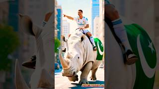 Ronaldo, Messi, Neymar & Mbappé: Adventure in the City! #shorts