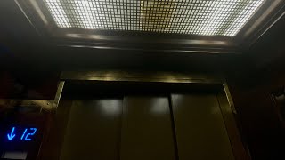 BEAUTIFUL modded ThyssenKrupp traction elevators at Francis Marion Hotel Charleston SC
