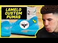 Lamelo Wears New Puma Custom Shoe!!!! (Lamelo Ball Puma Court Rider)