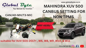 MAHINDRA XUV 500 CANBUS SETTING FOR NON TPMS