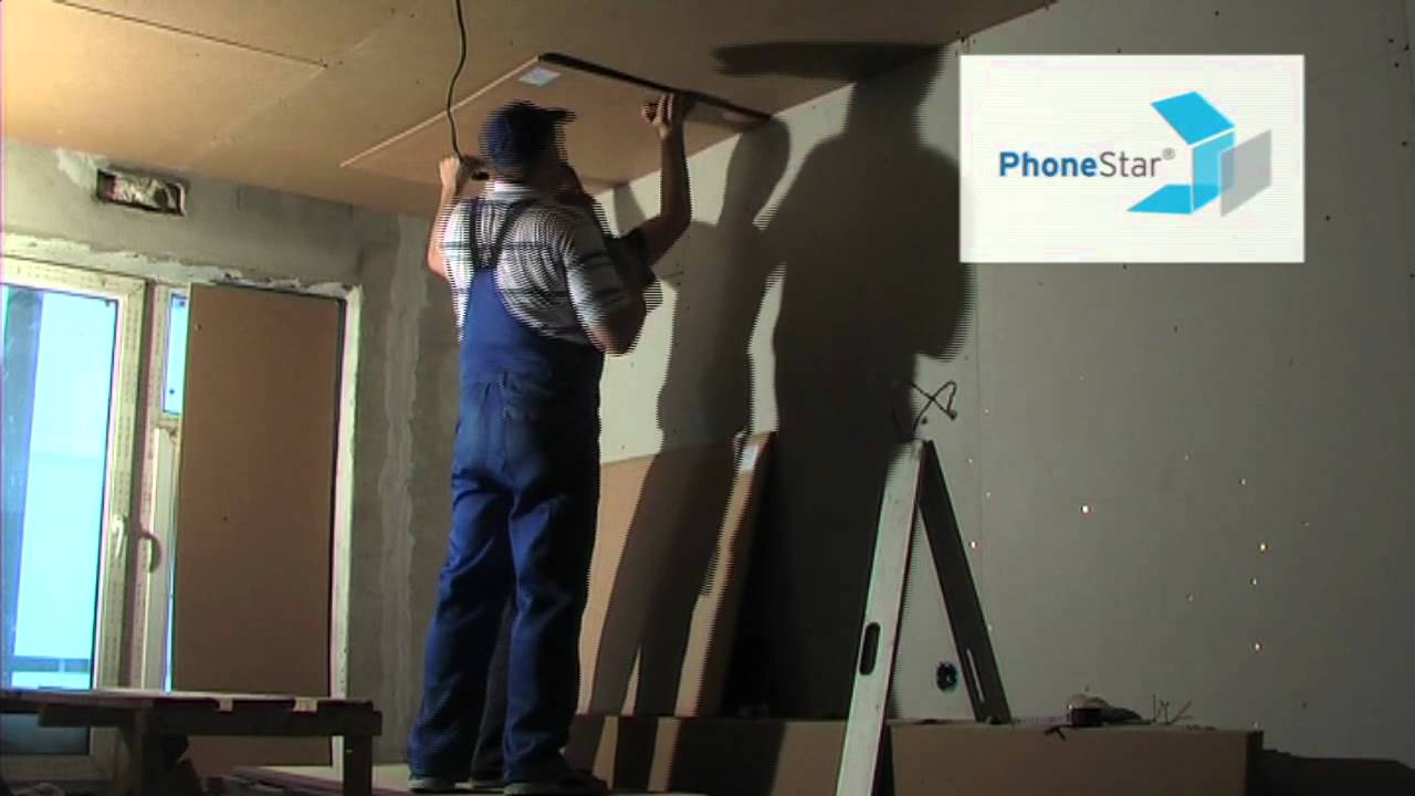 Звукоизоляция Потолок квартиры Немецкие системы PhoneStar