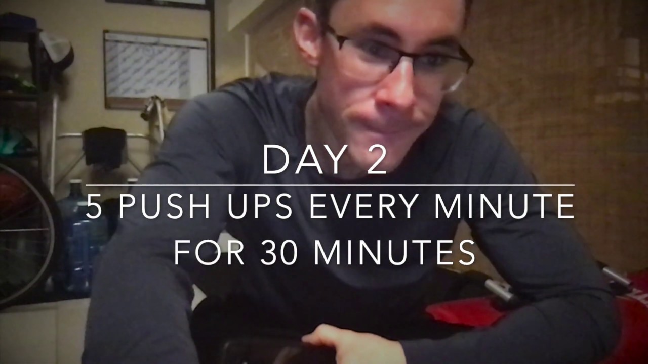 Day 2 (Push Up Challenge: 100,000 push ups in one year) - YouTube