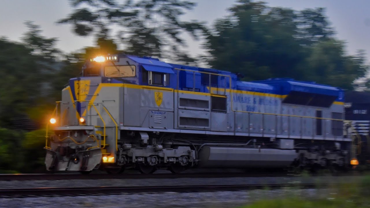 NS 1080 Delaware & Hudson on home rails! - YouTube