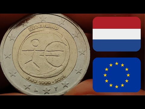 Olanda 2009, 10o anniversario dell’Unione economica e monetaria, Monete commemorative da €2