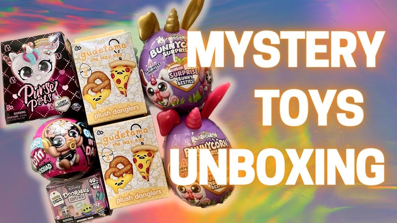 MYSTERY TOYS UNBOXING opening surprise toys ASMR (sounds only) YouTube