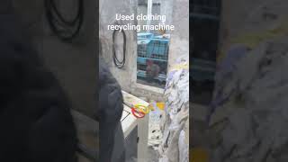 Used clothing recycling machine, waste fabric recycling machine, automatic cotton baling machine