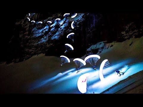 Speed Riding at night in Chamonix | Moonline