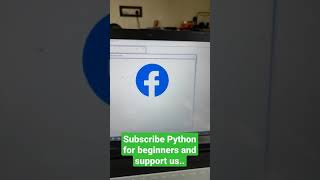 Facebook logo design using python programming language.. #shorts #python #programming #coding #logo
