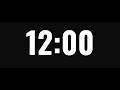 12 Minute Timer ⏳ | 720 Second Countdown Clock | 12 Minute Focus Sprint Timer |12:00 Countdown Timer