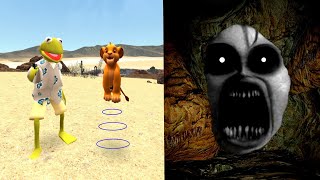 TERRIFYING CURSED CREATURE IN CAVE!  Garry's mod Sandbox