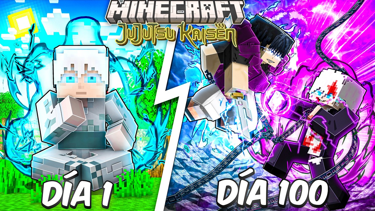 Sobreviví 100 Dias Como Gojo En Minecraft Jujutsu Kaisen
