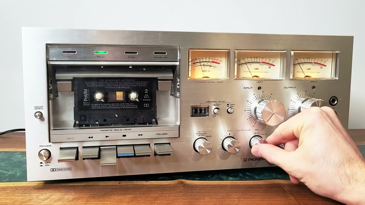 Pioneer CT F700 Stereo Cassette Deck Test - YouTube