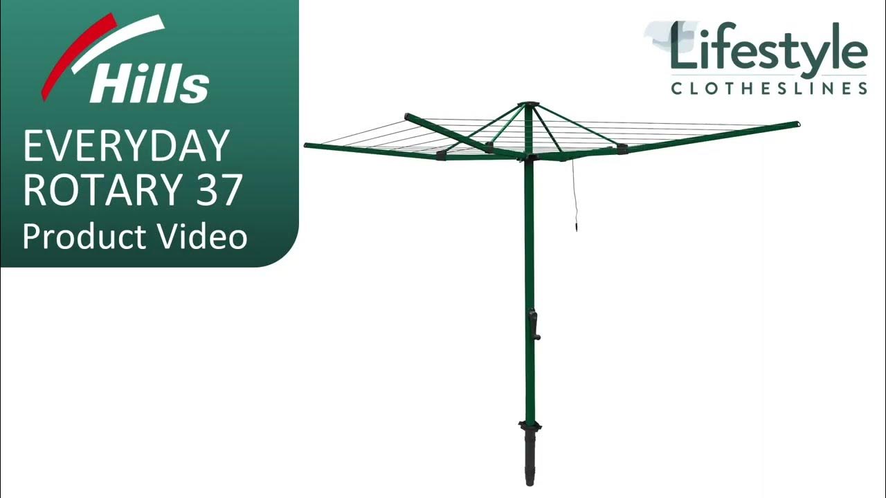 Hills Hoist Everyday 37 Rotary Clothesline Product Video YouTube