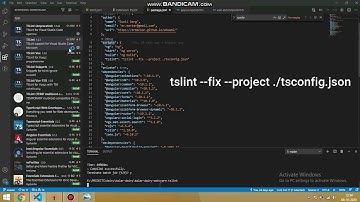 How to automatically fix tslint errors in all files angular typescript in vscode