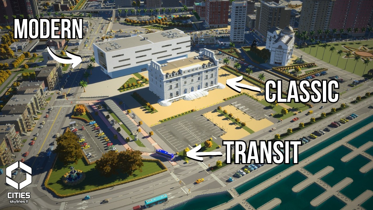 Classic Meets Modern in this Landmark City Hall | Cities Skylines 2