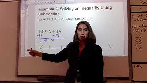 Solving Inequalities Using Addition and Subtraction