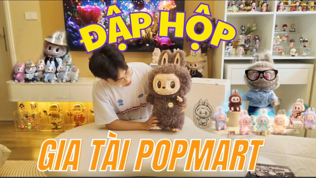 Unbox Blindbox Popmart | Đập hộp gia tài Labubu, Molly trong căn hộ của mình