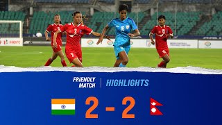 India 2-2 Nepal | Women's International Friendly Match | Highlights screenshot 2