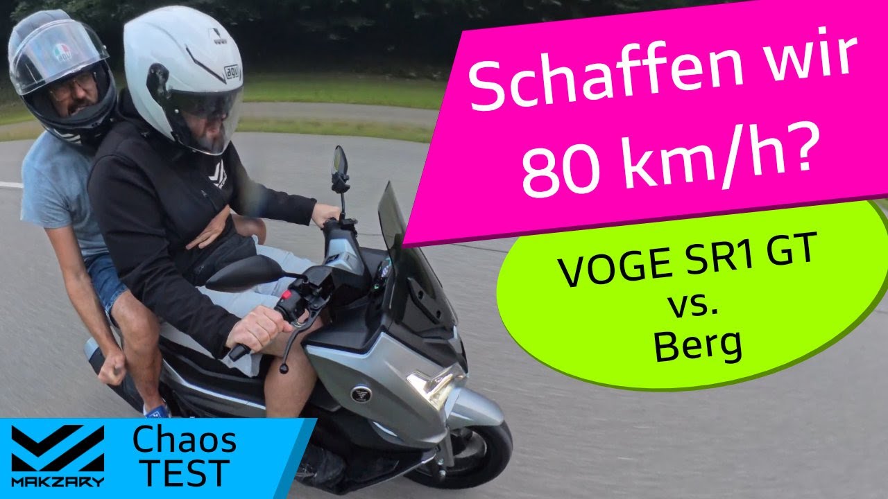 Berg vs. VOGE SR 1 GT 125ccm – Schaffen wir die 80 km/h? | Probefahrt & Sound