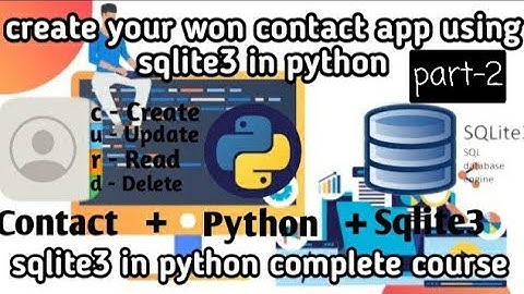 GUI CONTACT BOOK APPLICATION USING PYTHON BY YOUR OWN!
