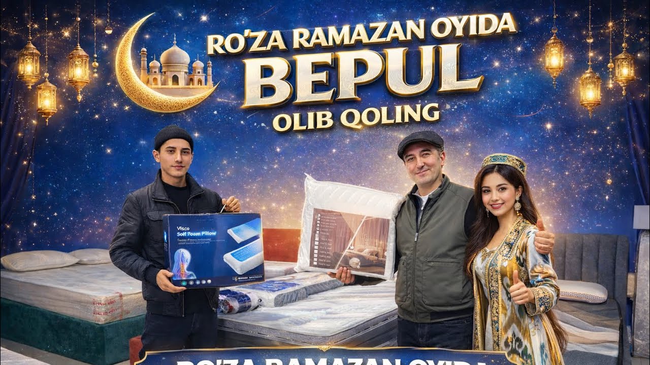 URGANCH OPTOM CAMFORT MATRASLAR NARXI 2026 RO'ZA RAMAZON OYIGA MATRAS + SOVG'A
