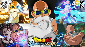 DRAGON BALL: Sparking! ZERO Master Roshi All Special Moves & Transformations #dragonballsparkingzero