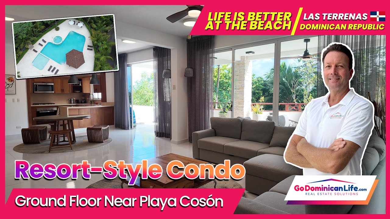 LAS TERRENAS CONDO FOR SALE – Ground Floor with Jacuzzi | Real Estate Solutions