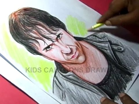 Comment dessiner Superstar WWE DEAN AMBROSE Dessin couleur