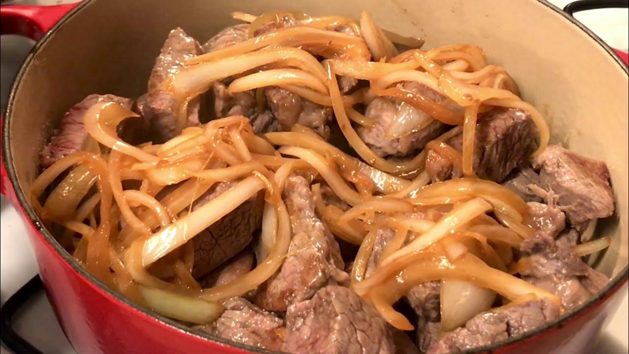 BEEF IN RED WINE SAUCE / easy 15 min. recipe YouTube