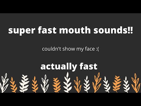 ASMR ⚡️ super fast and aggressive mouth sounds and inaudible whispering — minimal talking