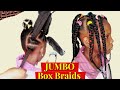 Easy &amp; Neat Jumbo Box Braids Using the Elastic Band Method