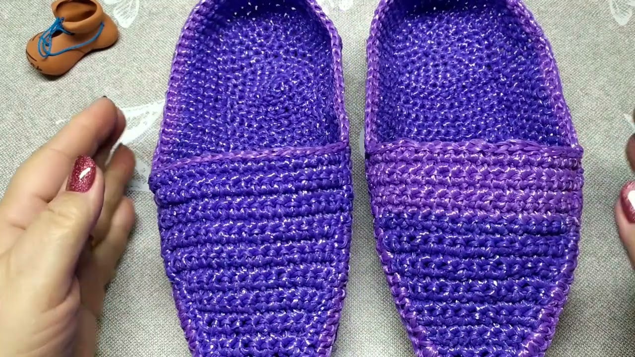 Тапочки для душа. Отчёт за декабрь в сп " Эх! Лапти да лапти...! С Татьяной Парц. 