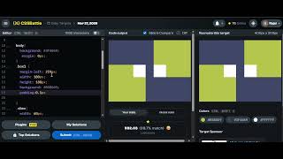 CSSBattle Target #27 Solution | Clean Layout Trick (26 Mar 2026) Profile