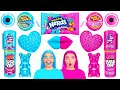 Pink Food vs Blue Food Color Challenge by BaRaFun
