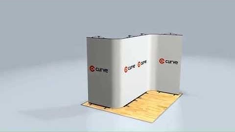 Twist Curve Banner Stands | Flexible, portable and lightweight Exhibition Stand.
