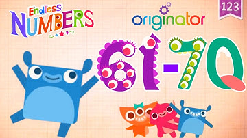 Endless Numbers Learn To Count From 61 To 70 ।। Game For Kids.