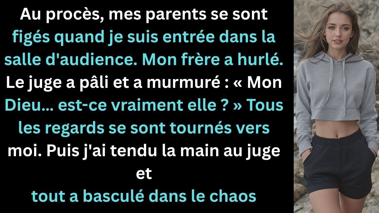 **Au procès, mes parents se figèrent en me voyant entrer, mon frère cria, puis je remis la preuve**