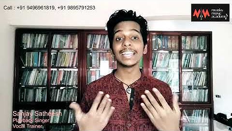 Sanjay Satheesh talking about the Vocal Master Class