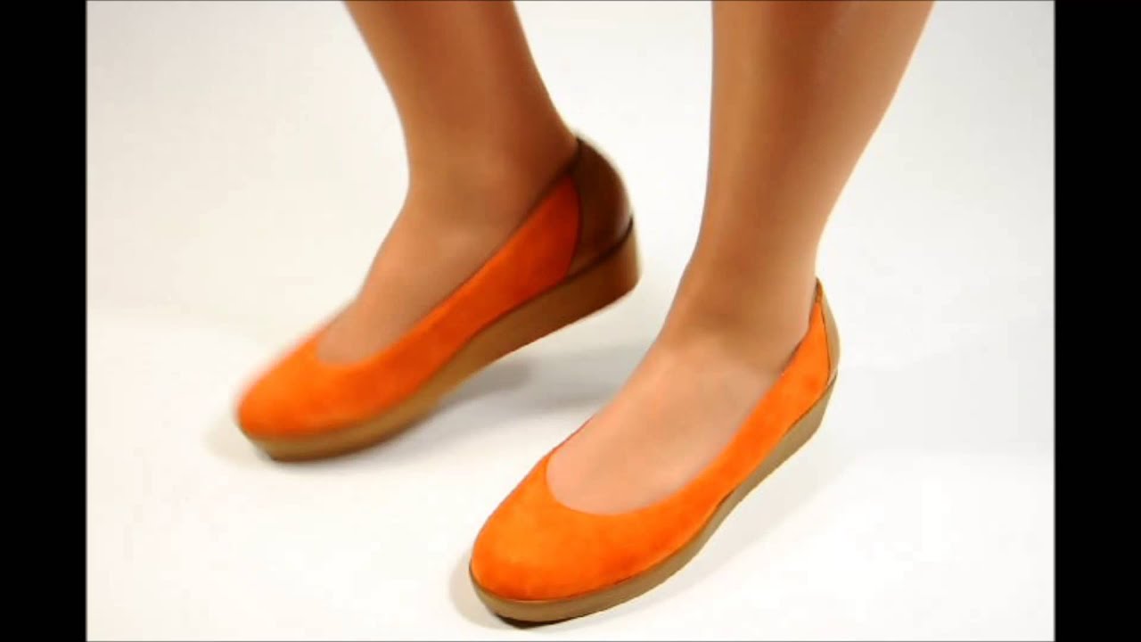Удобные туфли оранжевого цвета S286 С52