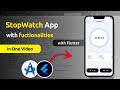 Build a StopWatch App in Flutter for Beginners (Hindi Tutorial)