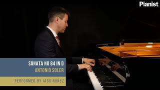Iago Núñez performs Antonio Soler's Sonata No 84 in D