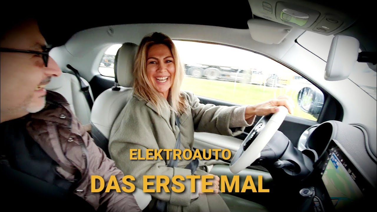 Erste Fahrt im Elektroauto! Fiat 500 La Prima. Meine Frau ist verliebt.