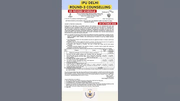 IPU Delhi Round-3 Counslling Re-Revised New Schedule 24 October Neet 2025 All Important Dates Update