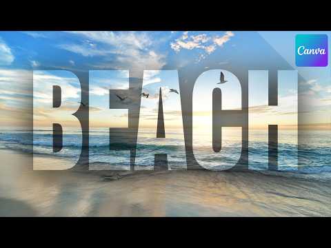 How to Create Transparent Text with a Dark Glow in Canva | Easy Tutorial