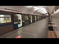 Московское метро, станция "Новослободская", поезд "Русич"